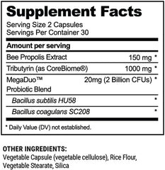 CoreBiome postbiotic tributyrate for gut health