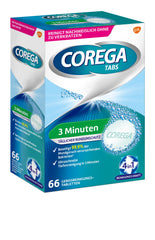 Corega Rapid Denture Cleaning Tabs - 66 tablets packaging side