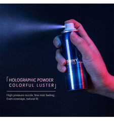 Corleone glitter spray on clothing for subtle festive sparkle.