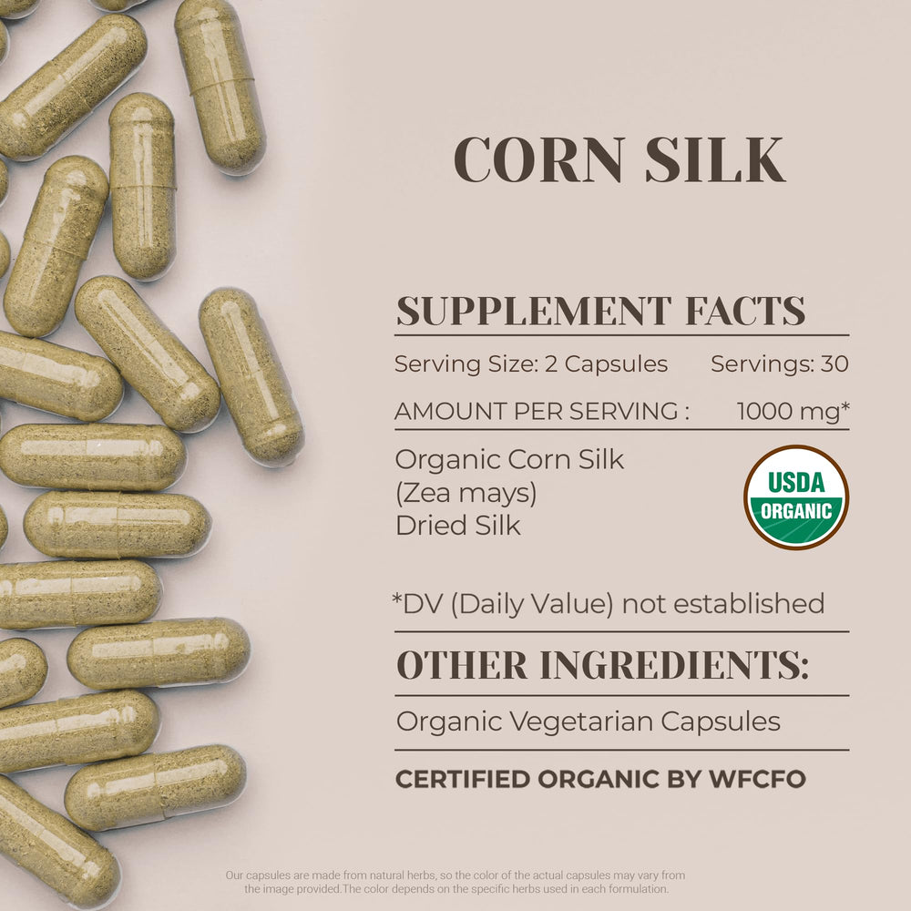 Natural supplement bottle displayed on white background