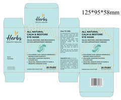 Cornice under-eye patches with 24K gold backing for luxurious absorption.