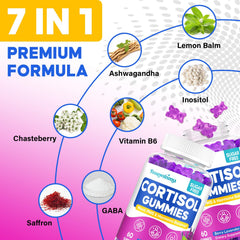 Cortisol detox gummies for women, 60-count