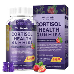 Cortisol Gummies 20-in-1 bottle front view on white background