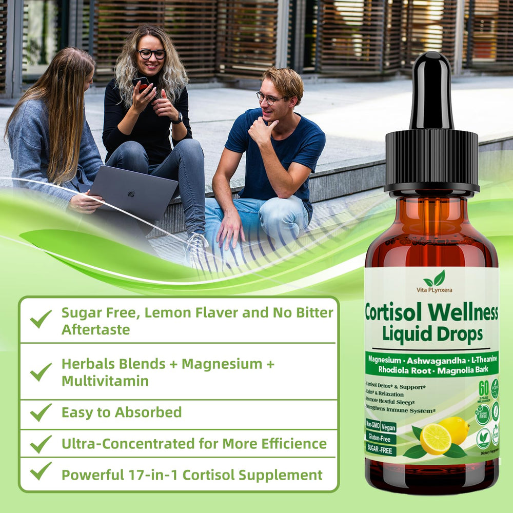 60ml (2 oz) cortisol liquid drops bottle