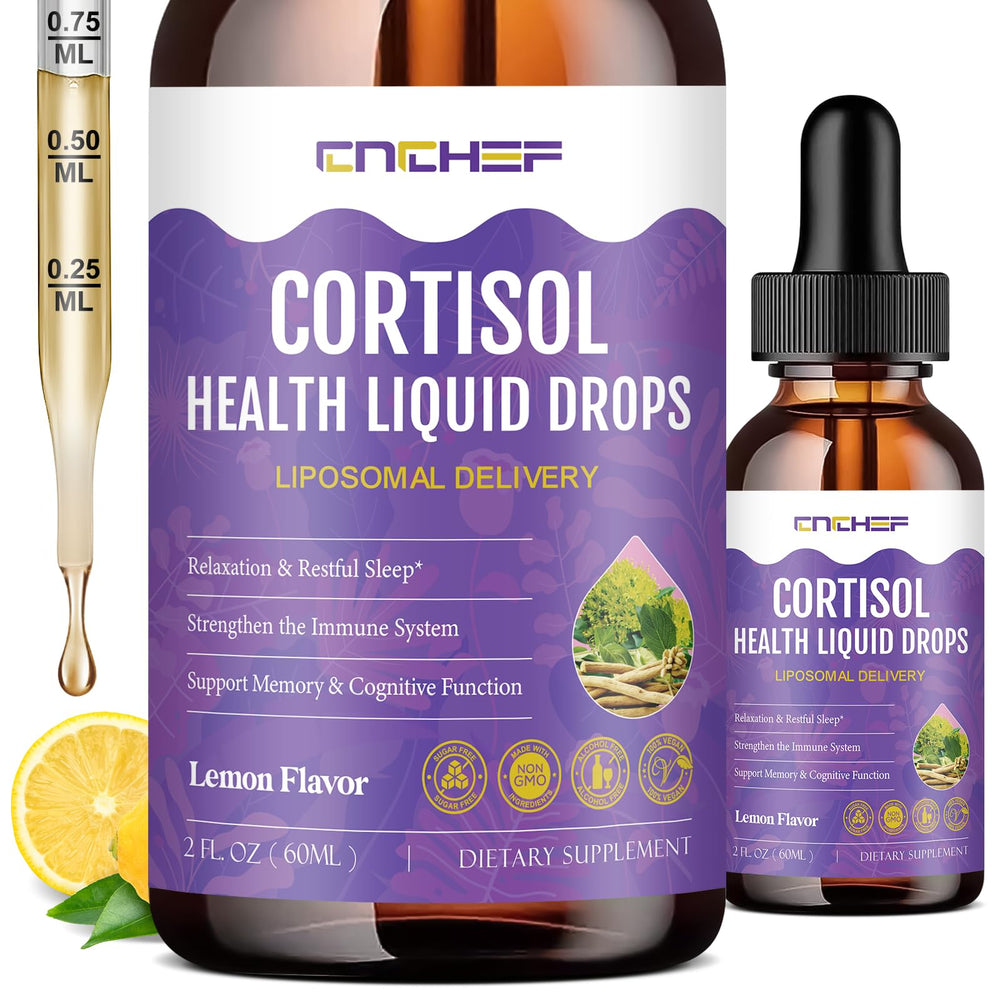 Cortisol liquid drops bottle 2 oz