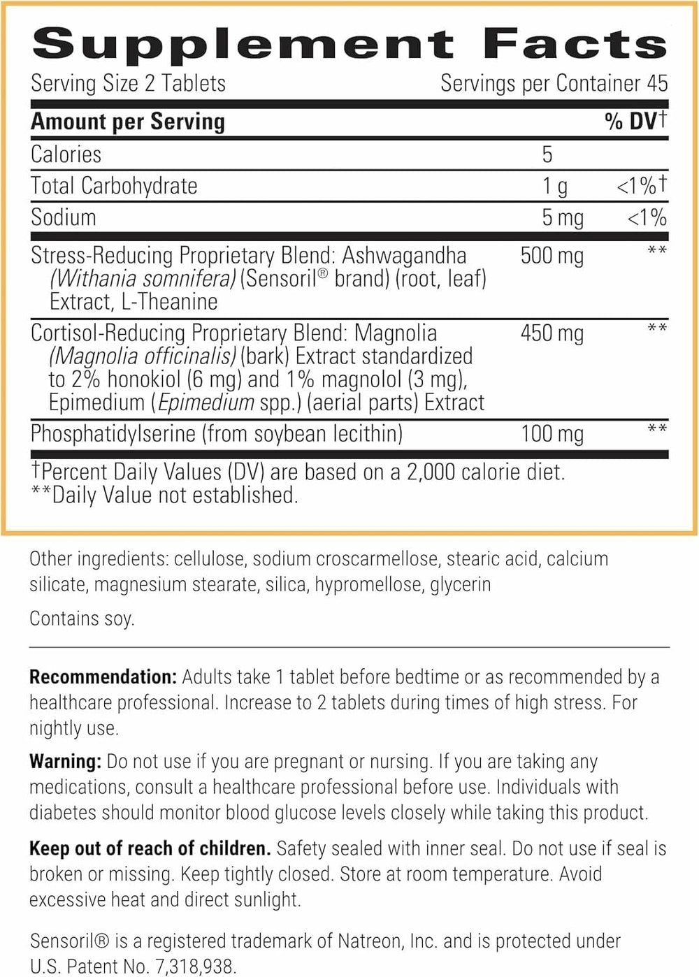 Healthy adrenal support supplement packaging