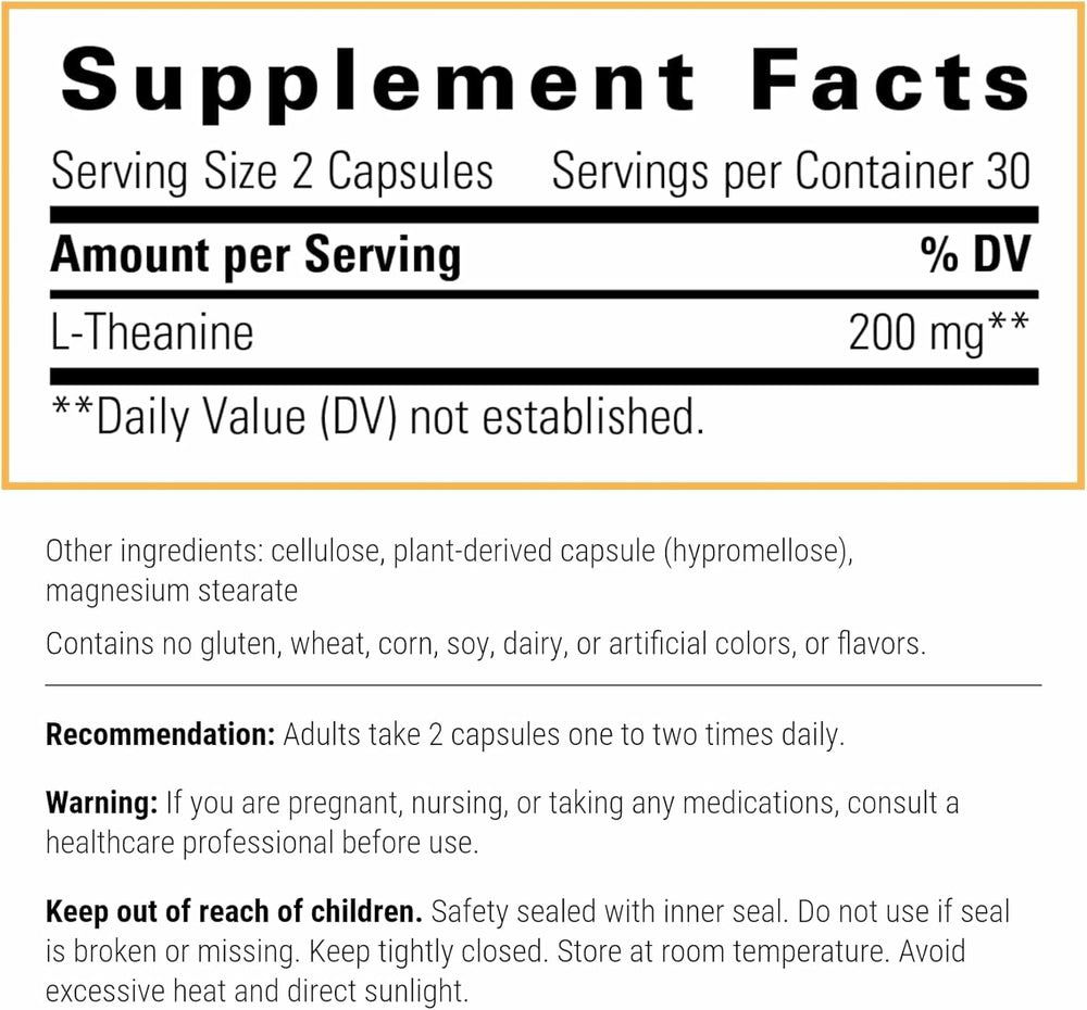 L-Theanine bottle included in the bundle