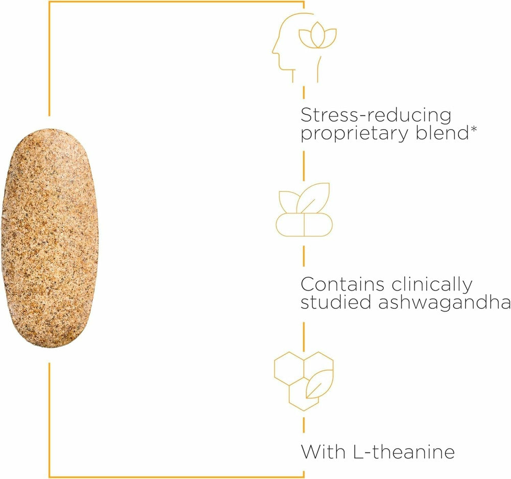 Relaxation and stress support concept with supplements