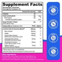Vegan cortisol balance gummies for women, 60-count