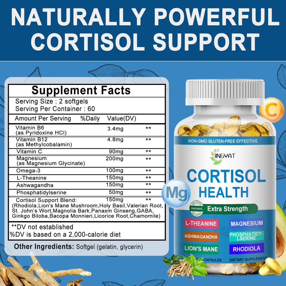 Omega-3 and other natural ingredients illustration