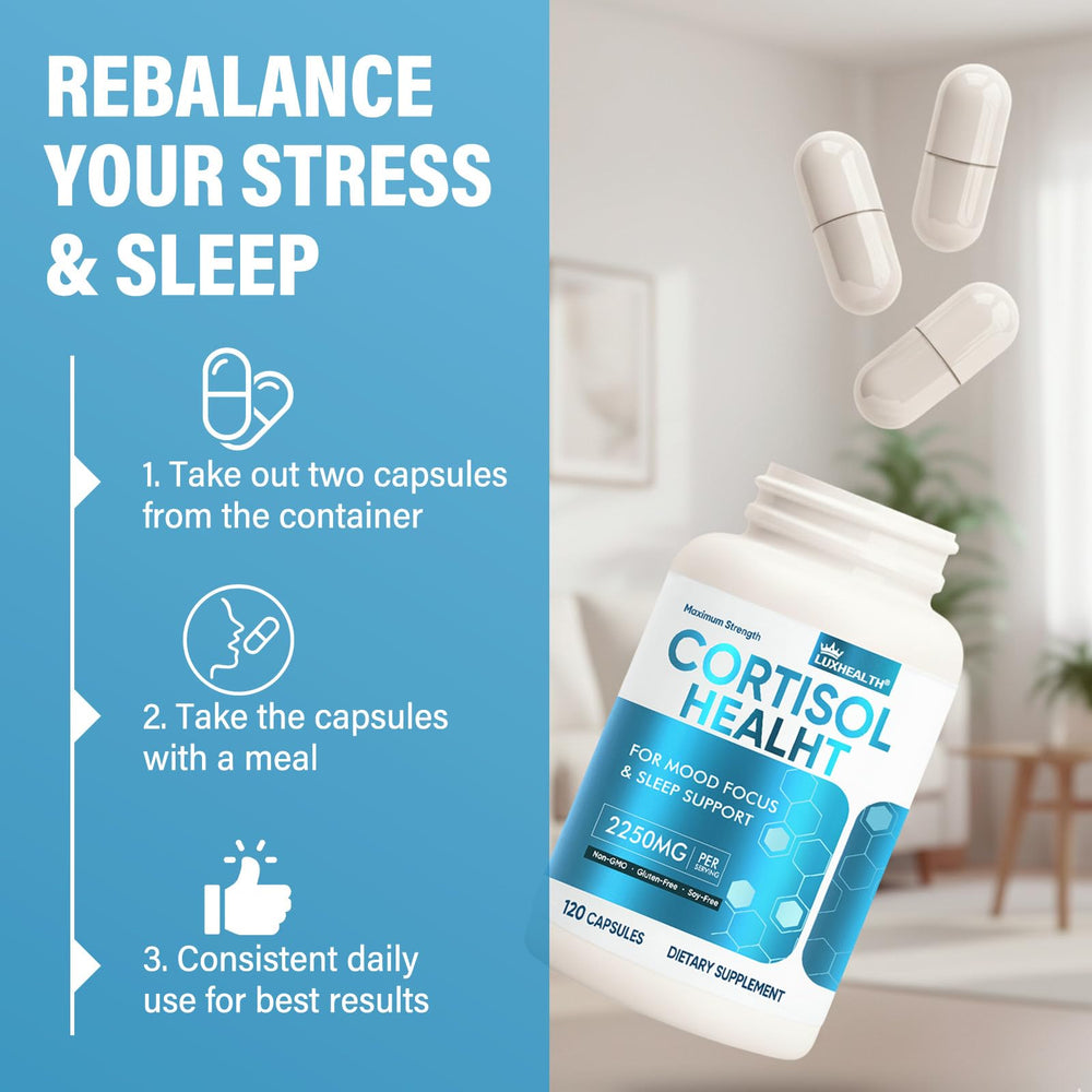 Night-time relaxation concept for cortisol support