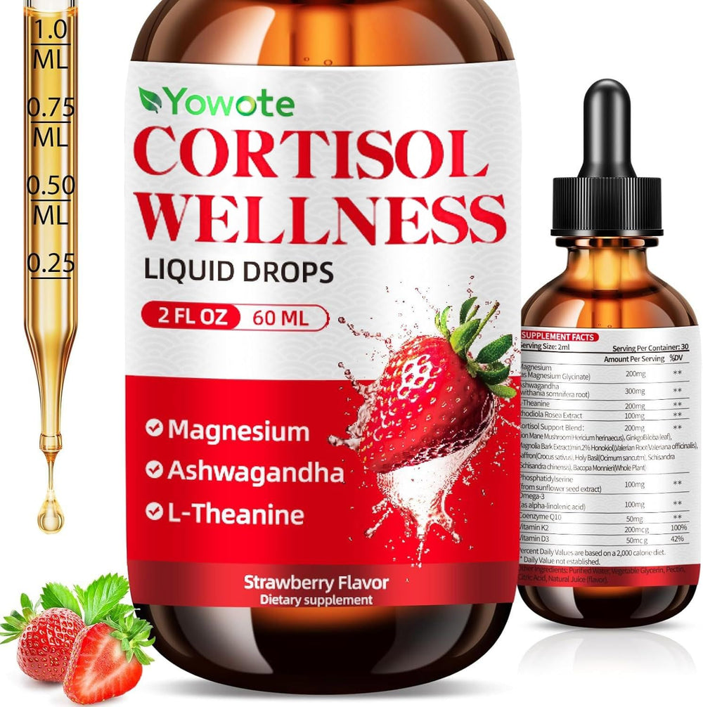 Front view of Cortisol Support Drops bottle