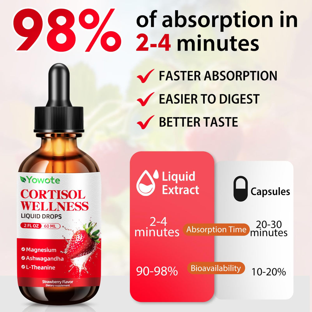 Vegan, non-GMO, sugar-free cortisol supplement label