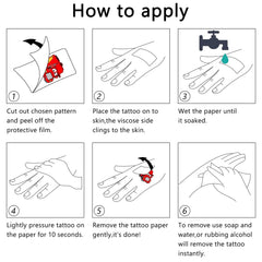 Cosershow versatile party tattoos for crafts and treat bags