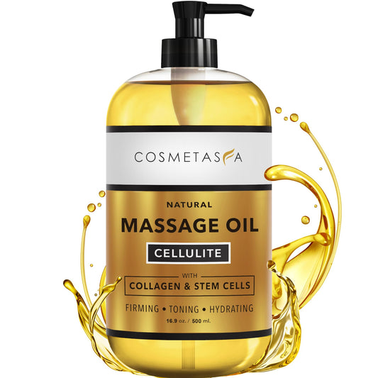 Cosmetasa cellulite massage oil bottle, 16.9 oz