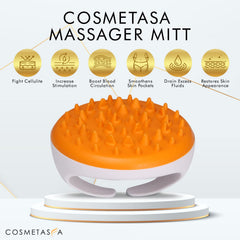 USA-made Cosmetasa cellulite oil packaging label