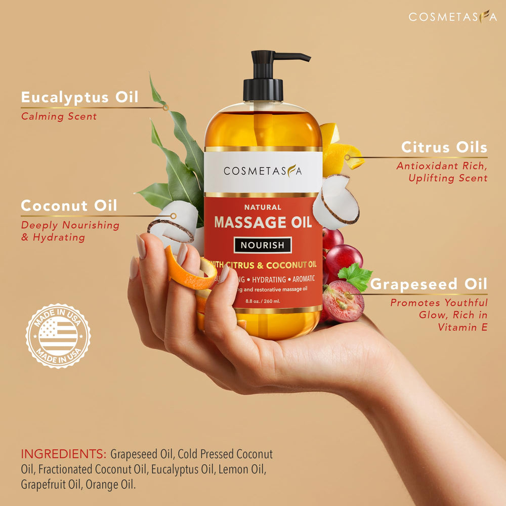 Lavender oil for skin relaxation with grapefruit and orange peel