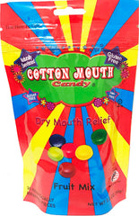 Front packaging of Cotton Mouth Candy Fruit Mix 3.3 oz bag