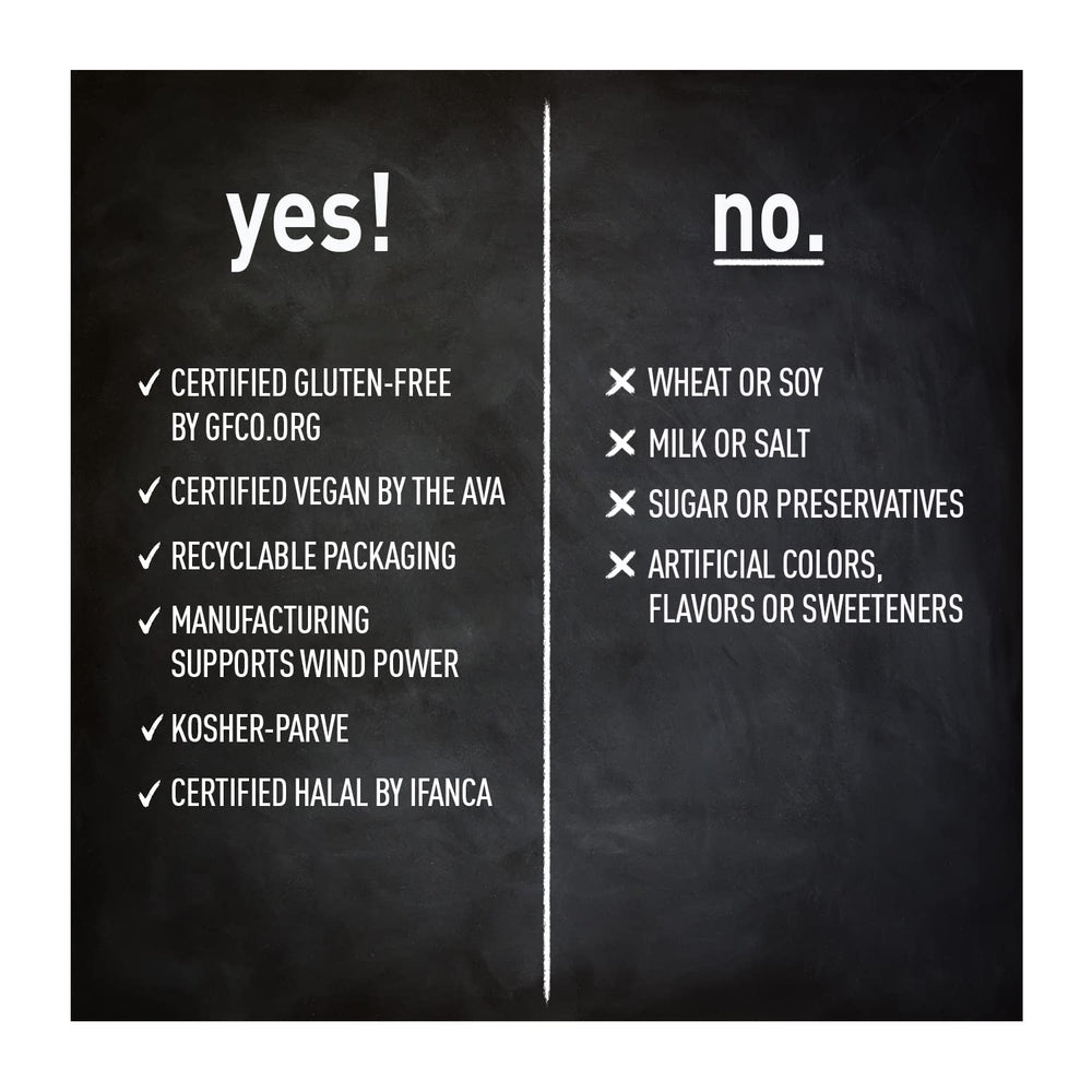 Certified gluten free, vegan, halal and non-GMO symbols on supplement packaging