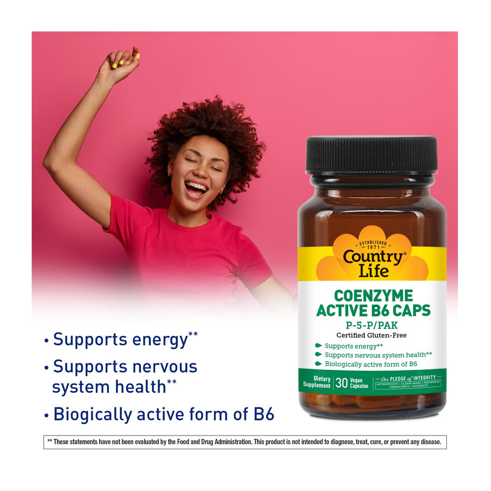 Illustration of P-5-P bioactive form of Vitamin B6 for enhanced absorption