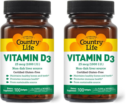 Country Life D3 Non-Fish Softgels Pack 2 main image