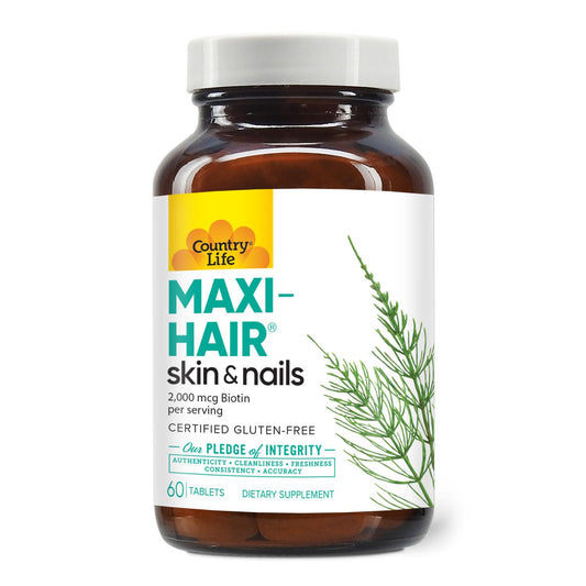 Country Life Maxi-Hair 60-tablet bottle