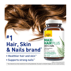 Capsules from Maxi-Hair Plus Biotin bottle