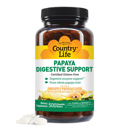 Country Life Papaya Enzymes 200-wafers bottle