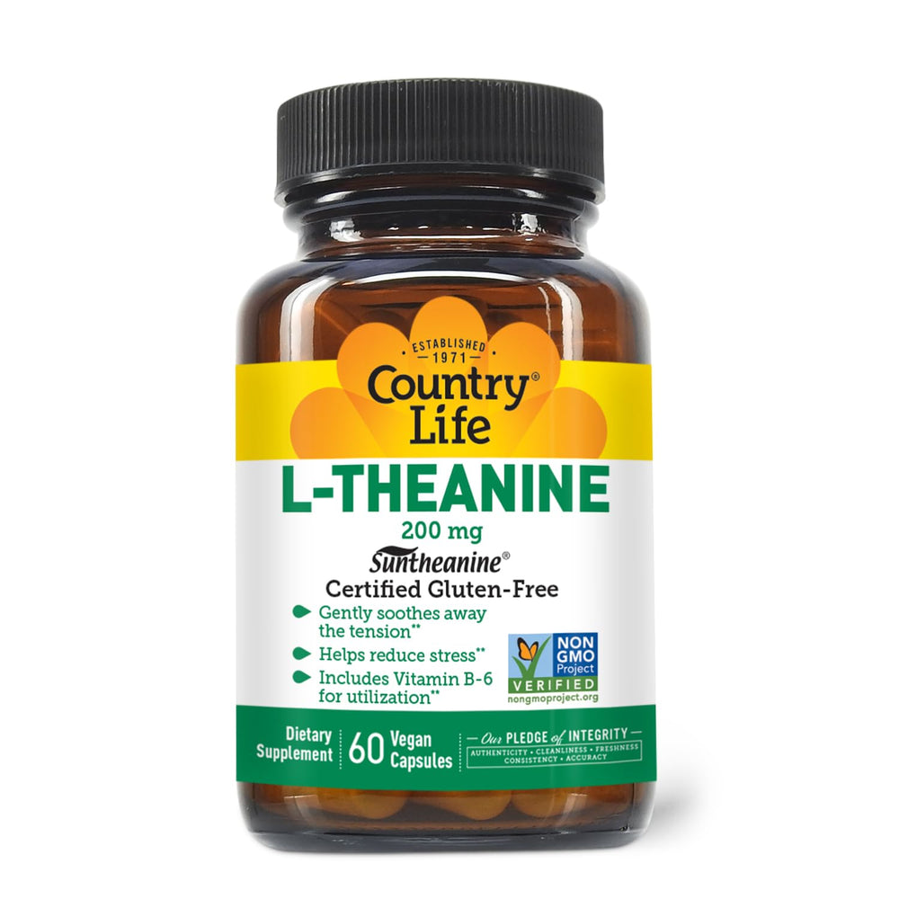 Country Life Suntheanine L-Theanine 60 vegan capsules