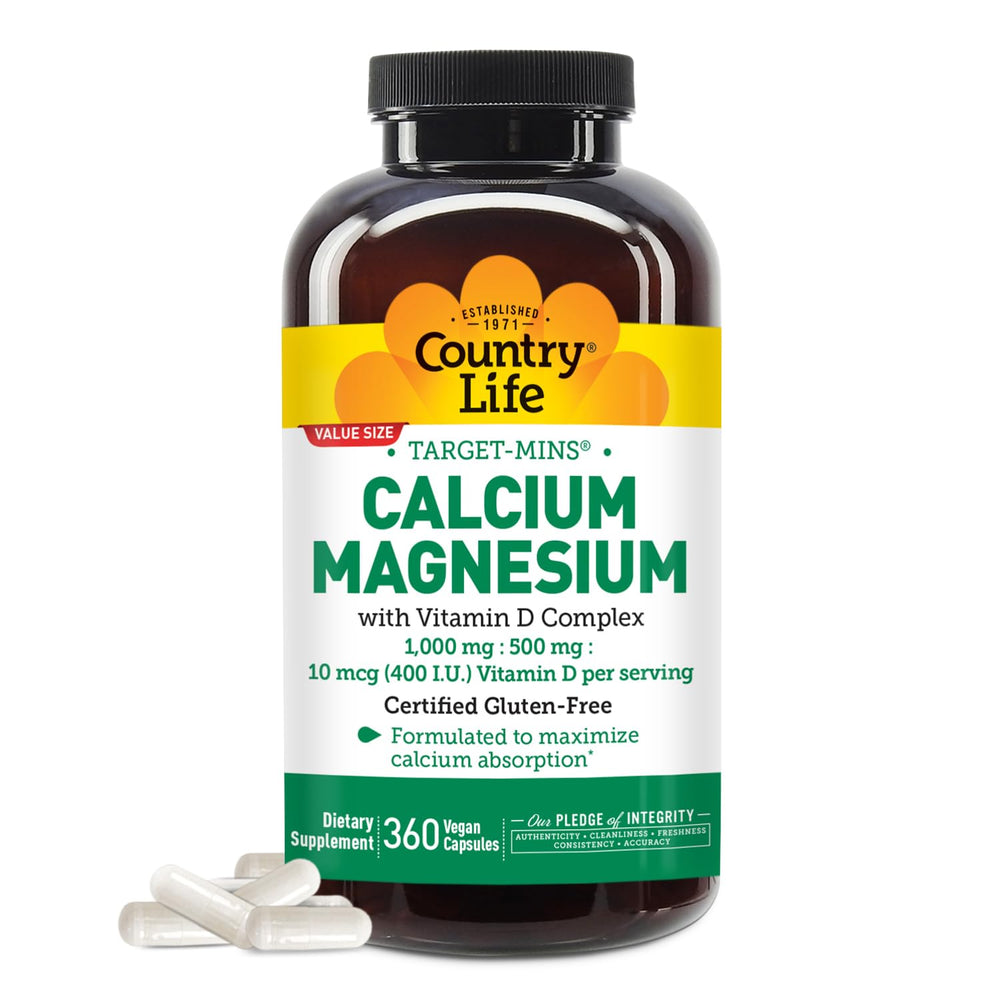 Country Life Target-Mins Calcium Magnesium Vitamin D Complex bottle