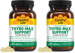 Front view of Country Life Thyro-Max Support bottle