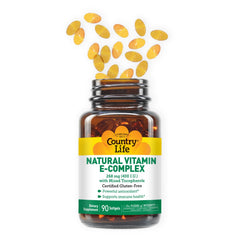 Graphic showing natural mixed tocopherols for Vitamin E-Complex