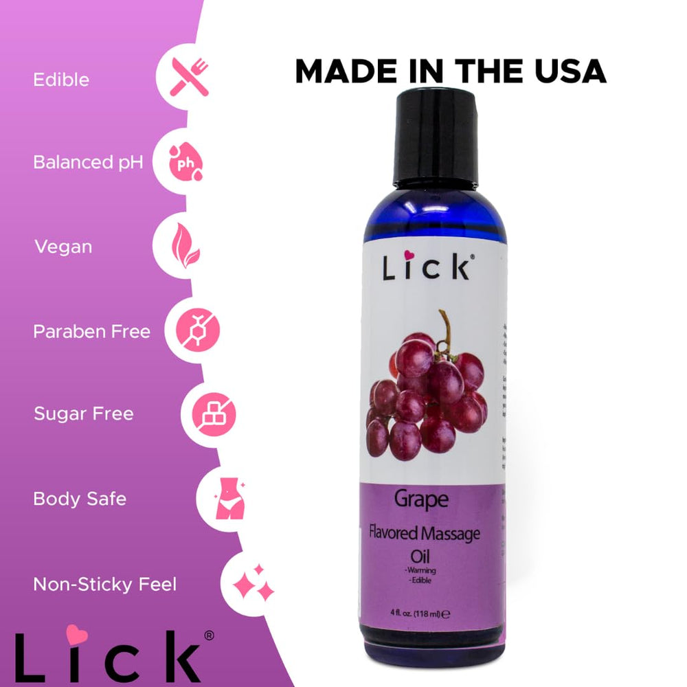 Couple enjoying a massage with grape flavored oil