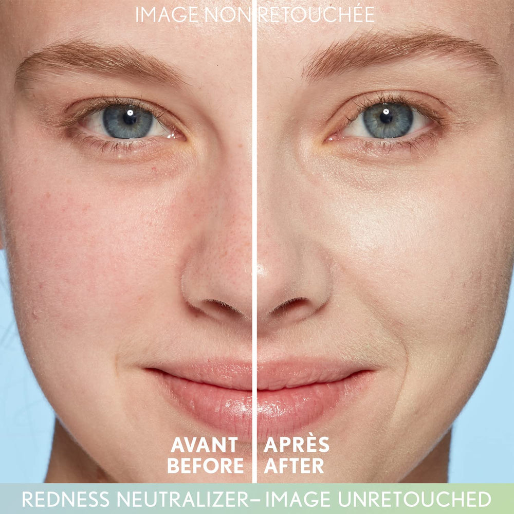 CoverGirl Clean Fresh Color Correcting Serum applied on skin blends seamlessly with makeup.