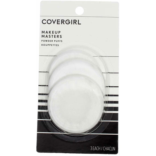 COVERGIRL Makeup Masters Powder Puffs with velvety soft texture for smooth, even powder application.