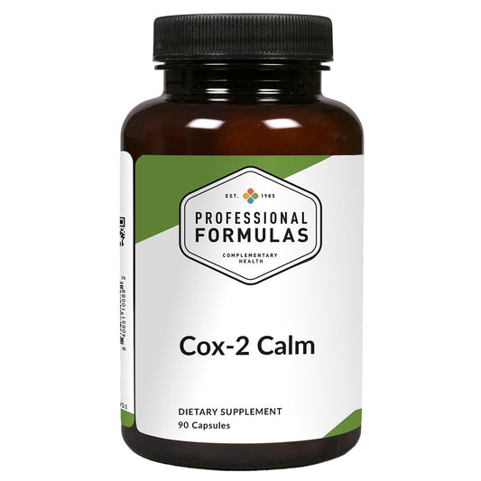 Cox-2 Calm turmeric, boswellia, and white willow supporting joint comfort and inflammatory balance.