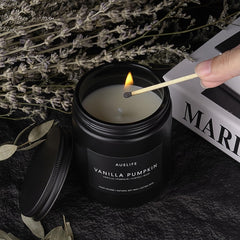 Cozy autumn home decor candle 7oz in jar