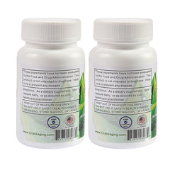 Alternative rectangular bottle design for Crackaging Cycloastragenol 98% 25mg