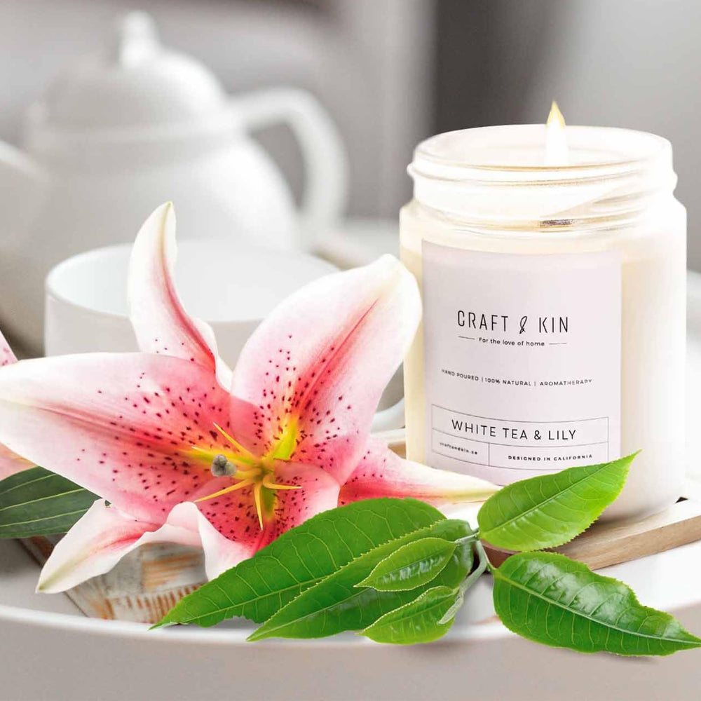 Winter gift idea: Craft & Kin White Tea & Lily candle (8oz)