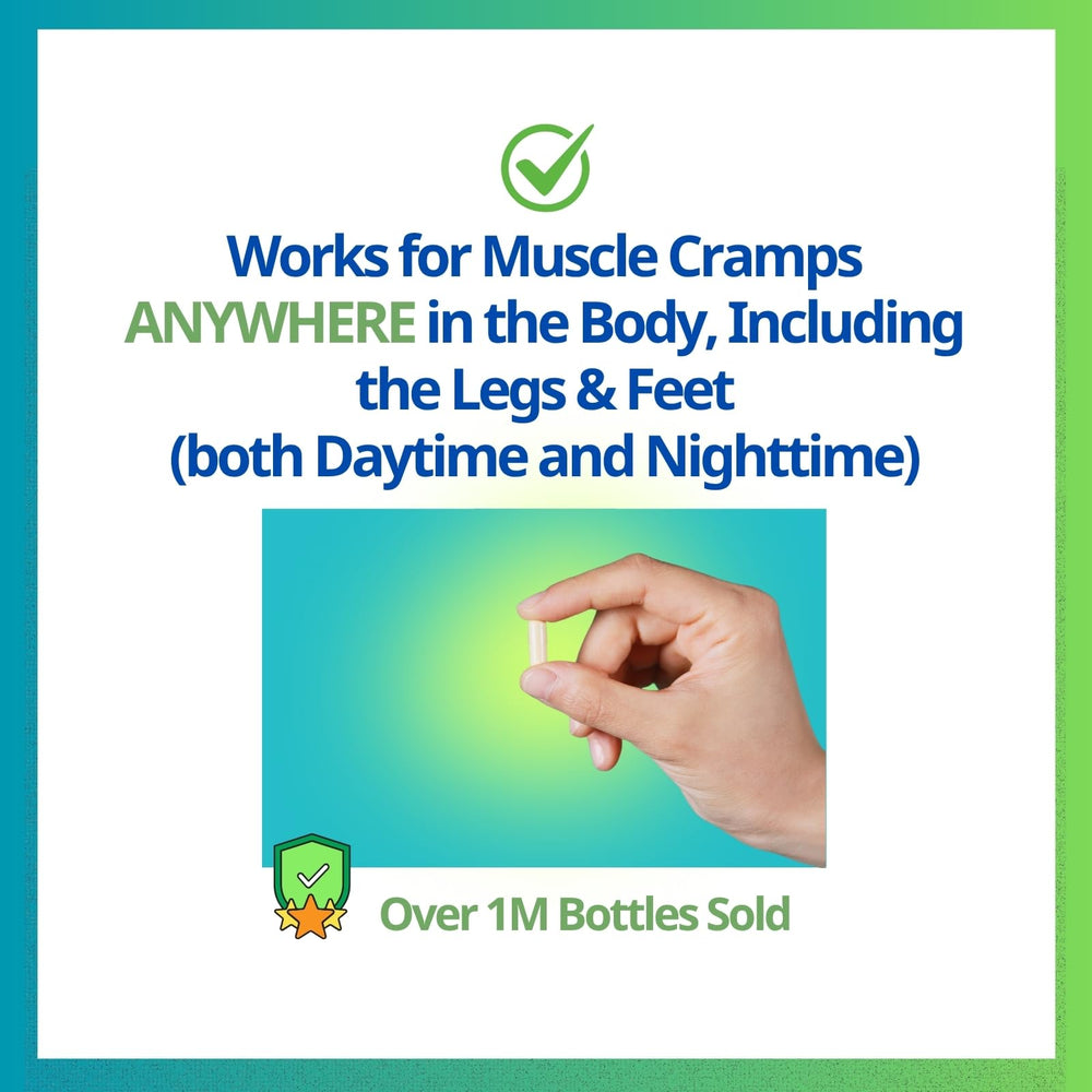 Cramp Defense capsules close-up, quick-absorbing magnesium for cramps relief