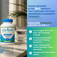Cramp Defense organic formula, magnesium designed for better absorption
