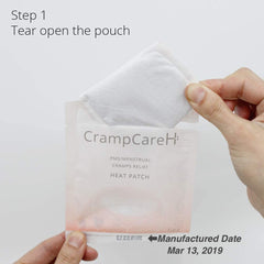 CrampCareH slim design blends under clothing for comfortable, hardly noticeable use.