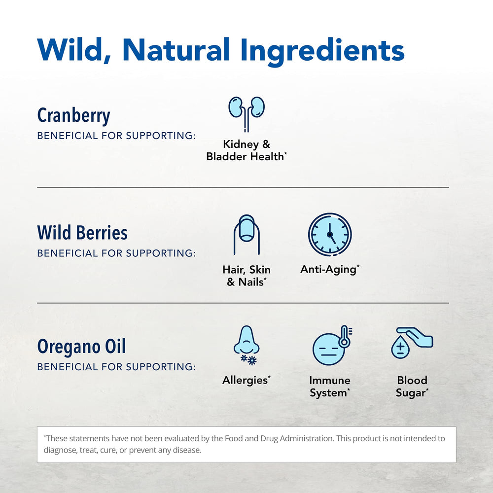 Cran Flush packaging highlighting proprietary cranberry blend