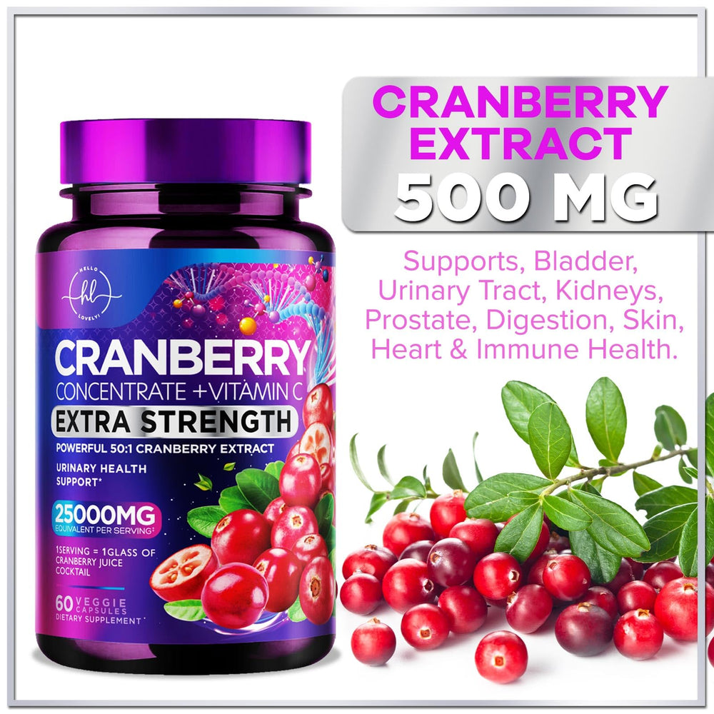 Close-up of whole fruit cranberry extract