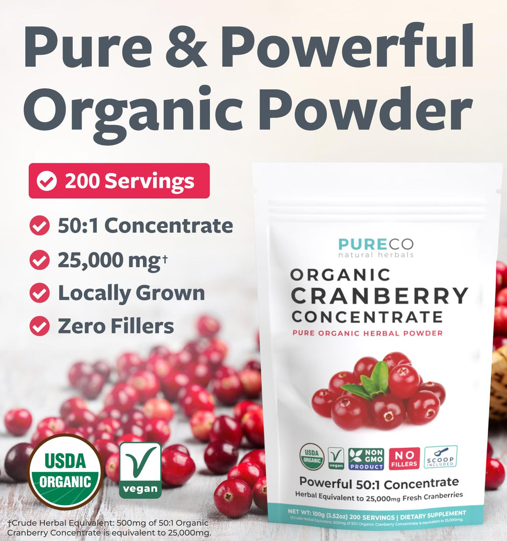Cranberry powder supporting urinary tract health