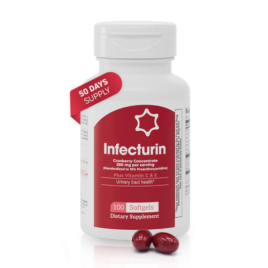 Nutra Cranberry supplement bottle with 50 softgels (hero image)