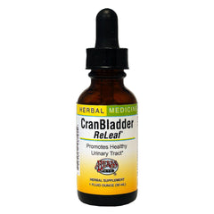 CranBladder ReLeaf 1 oz bottle with cranberry, uva-ursi, and buchu herbal blend
