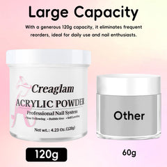 Creaglam 3D art sculpting with acrylic powder for detailed designs