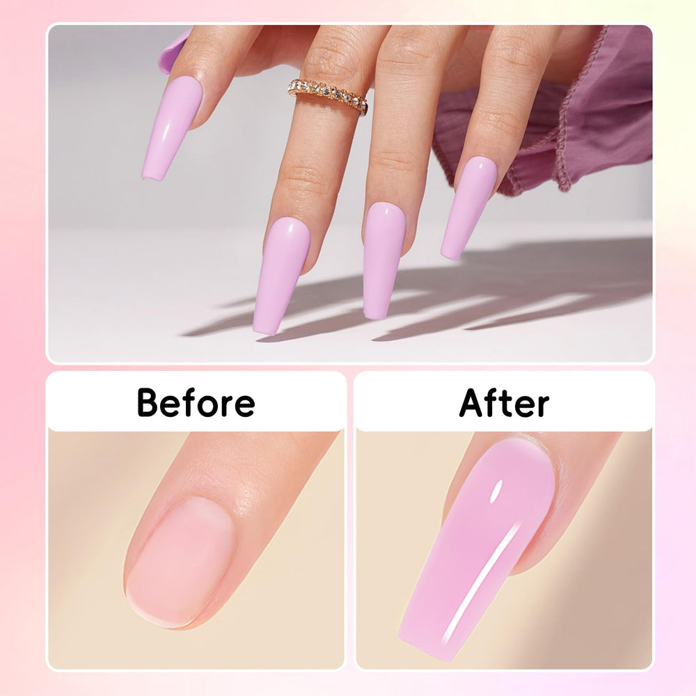 Creaglam crystal-clear formula preserves true color and natural-looking nails.