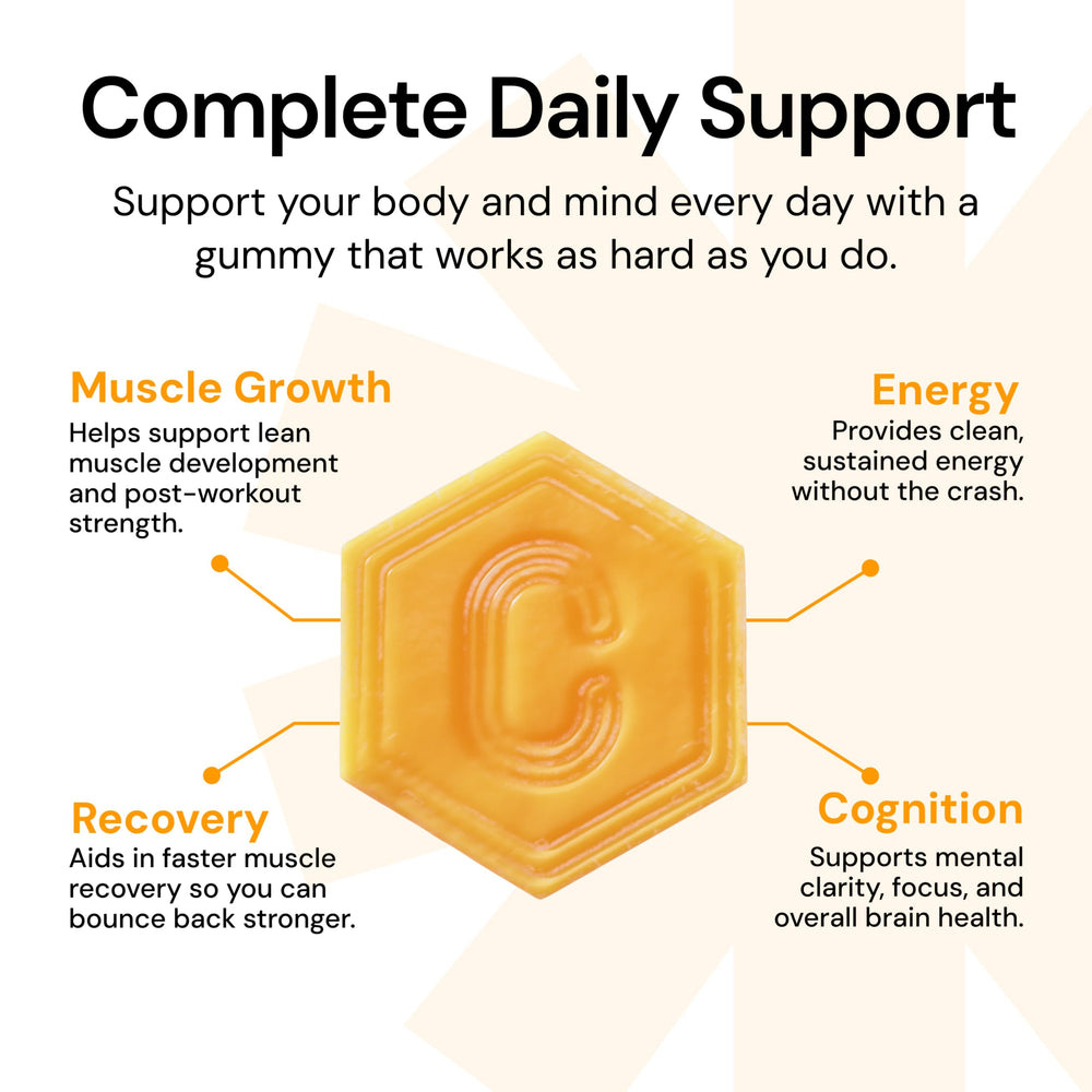 Packaging shows vegan, gluten-free, and non-GMO features for athletes.